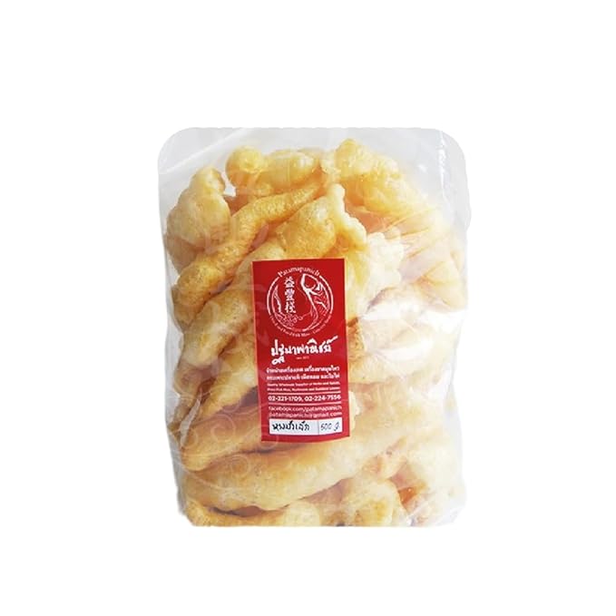 Premium fried fish maw hang mua dried crispy Thai soup ingredient