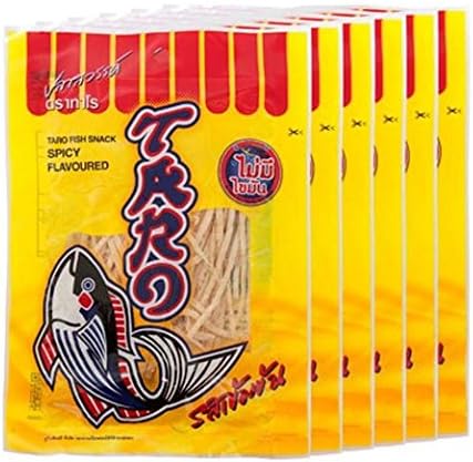TARO Thai fish snack spicy flavor dried crispy pack of 12